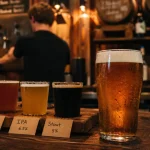 Brasserie artisanale Grenoble : pinte de pale ale et planche de dégustation en taproom