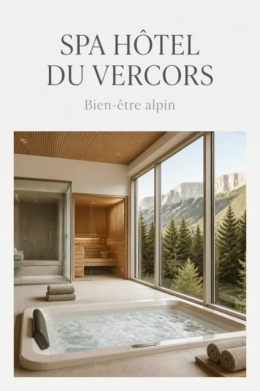 Hôtel spa dans le Vercors avec jacuzzi et vue montagne