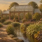 Jardin des plantes Grenoble : serres et massifs romantiques