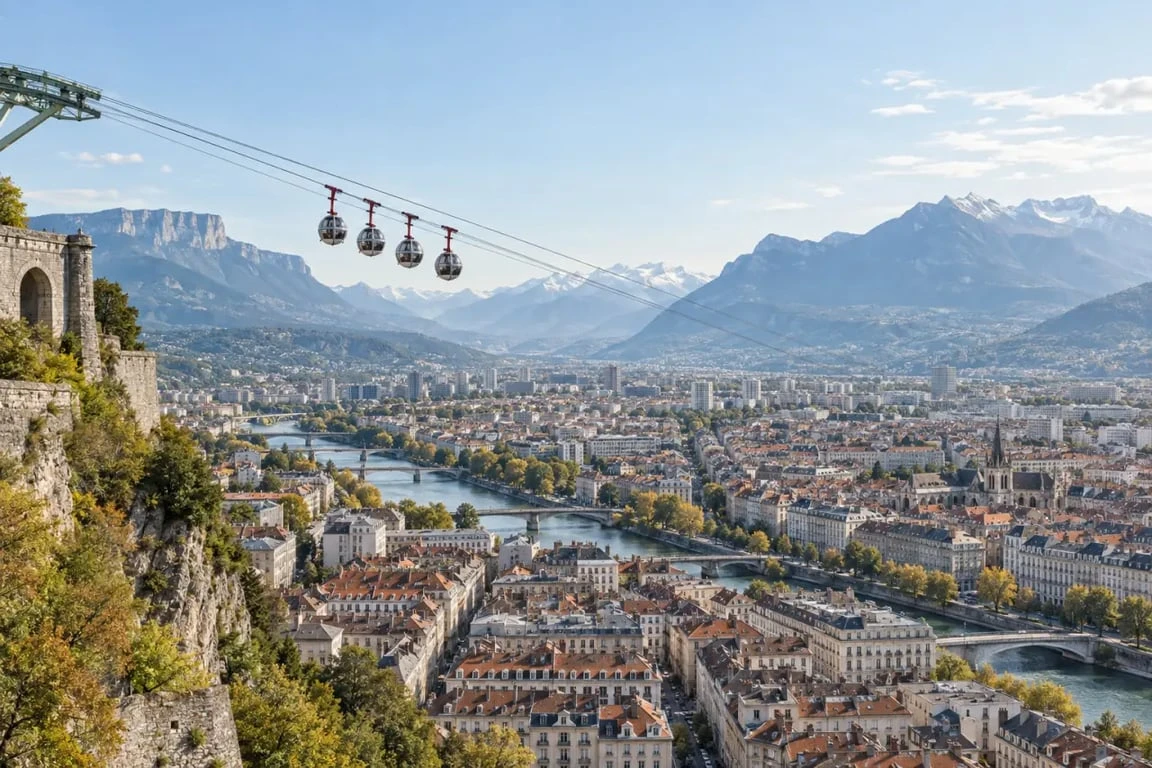 Sortir à Grenoble ce week-end : vue sur la ville depuis la Bastille