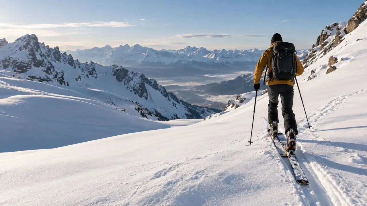 Location ski randonnée Grenoble avec équipement complet en montagne