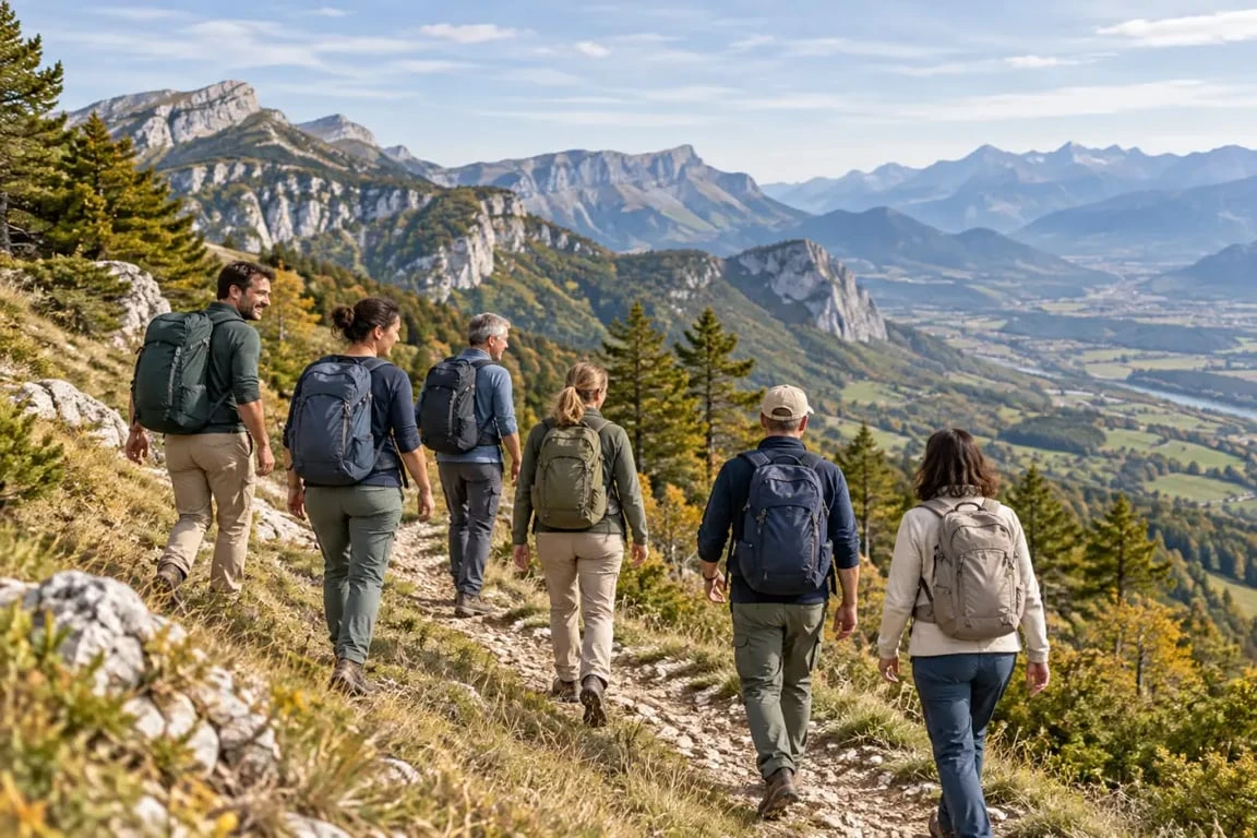 Randonnée ASTA Grenoble sur un sentier des environs de l’Isère
