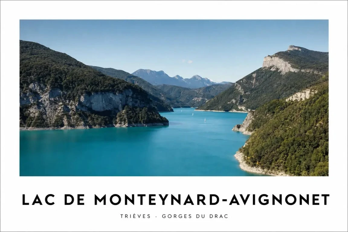 Le Trièves et le lac de Monteynard-Avignonet dans les gorges du Drac