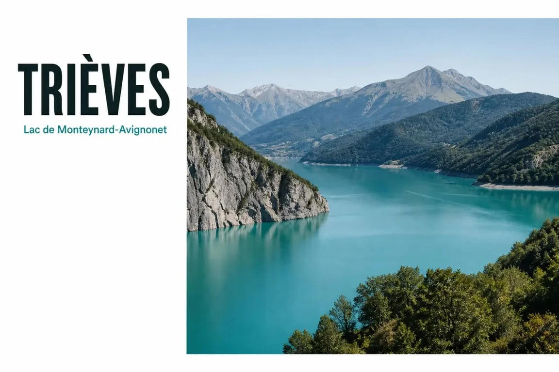 Le Trièves et le lac de Monteynard-Avignonet en Sud Isère
