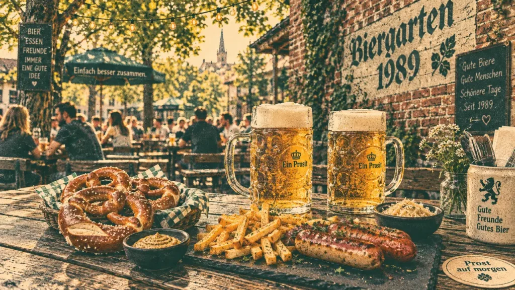 Le Jardin Biergarten à Grenoble : grande terrasse, bières allemandes et groupes de plus de 100 personnes