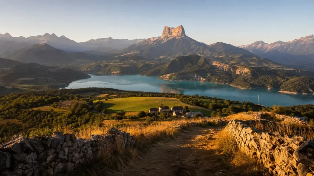 Le triève : villages et lac de Monteynard-Avignonet, Mont Aiguille